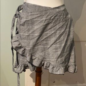 Shein Plus size plaid wrap skirt 3x